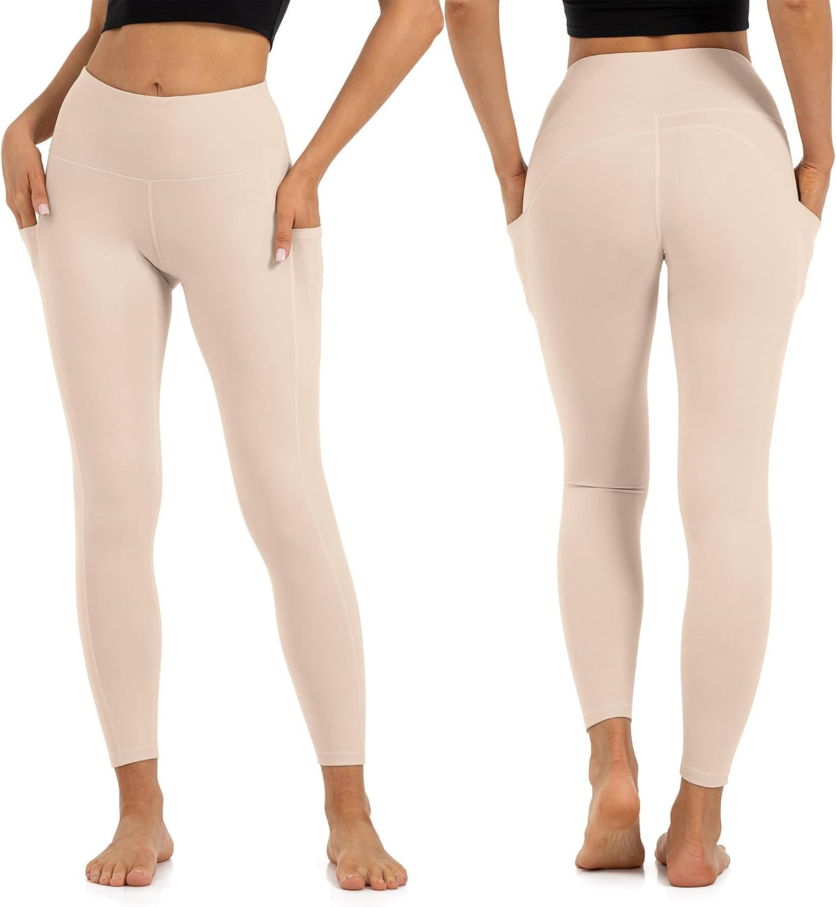 Uowou High-Waisted Leggings with Inner Pocket