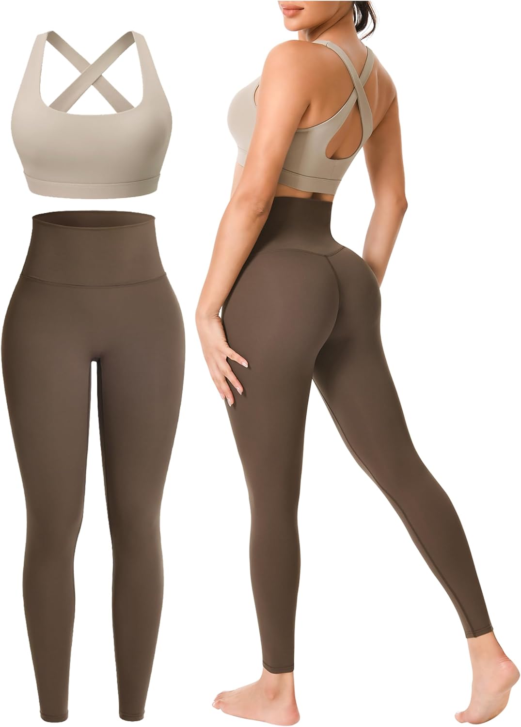 PINKSAVIOR 2-Piece Seamless Yoga Set