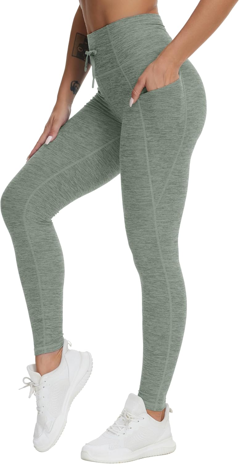 THE GYM PEOPLE Drawstring Workout Leggings