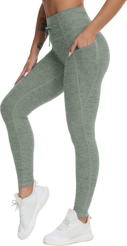 THE GYM PEOPLE Drawstring Workout Leggings