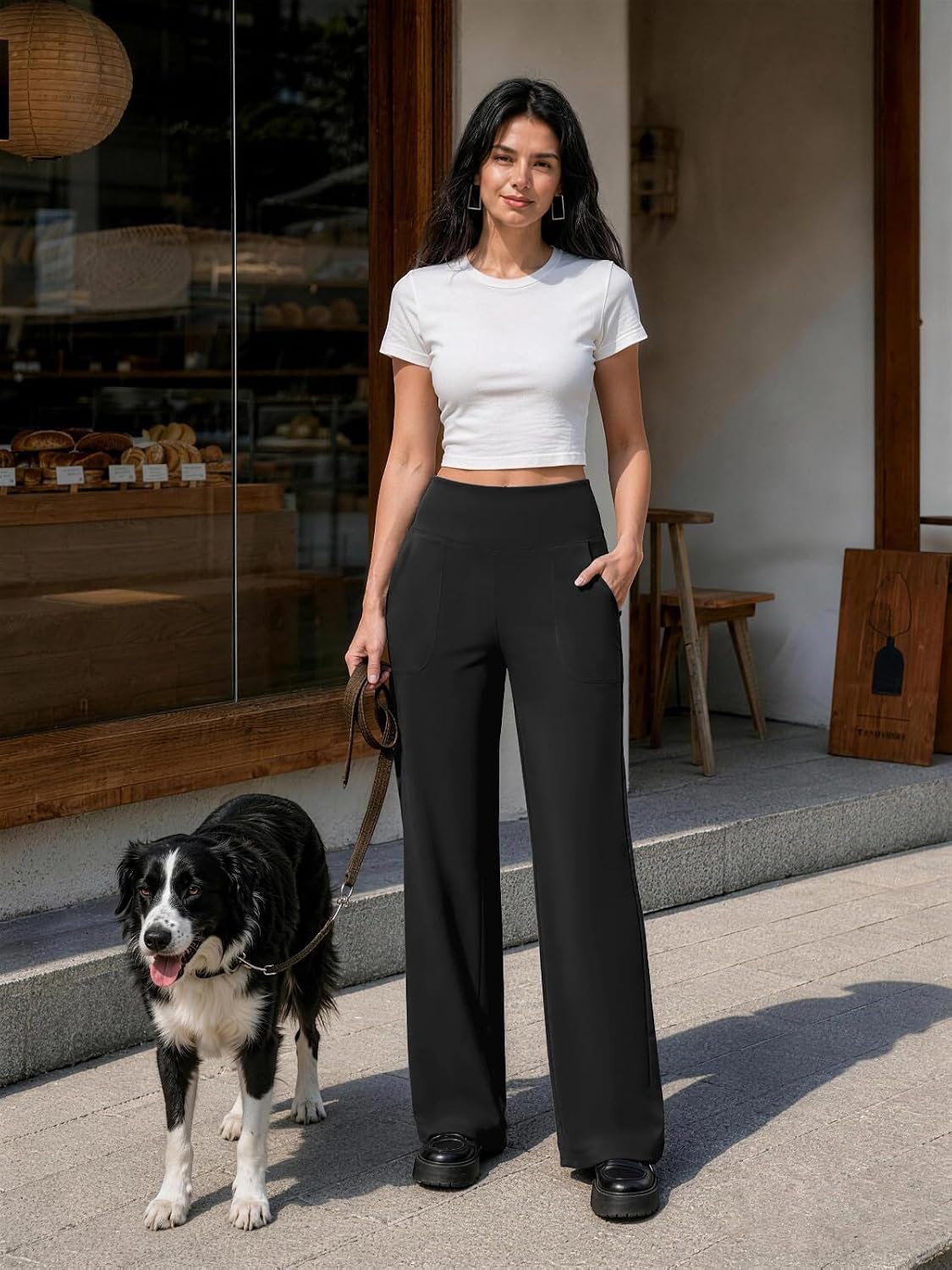 COPYLEAF Wide Leg Yoga Pants
