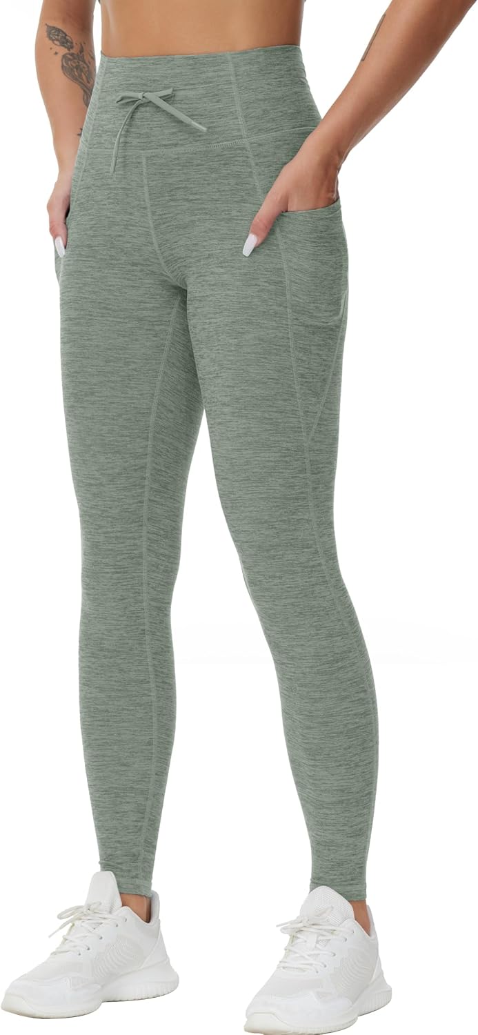 THE GYM PEOPLE Drawstring Workout Leggings